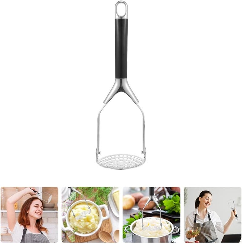 Stainless Steel Potato Masher Handheld Kitchen Tool for Smooth Mashed Potatoes - Image 3